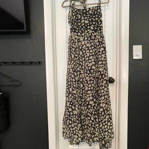 Vintage silk beaded patterned dress